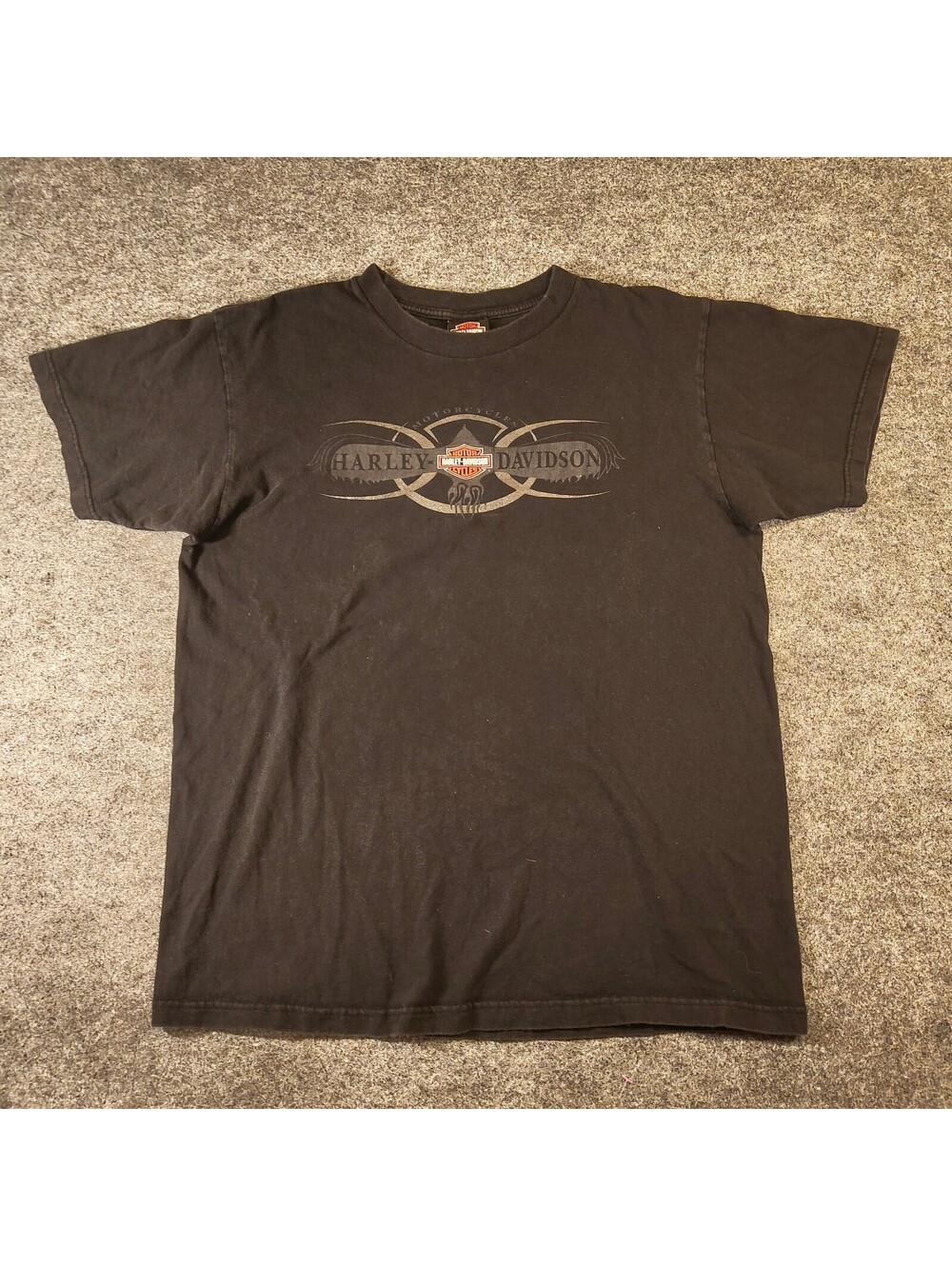 Vintage 1998 Harley Davidson Conway NH T-Shirt Mens Large Black Holoubek